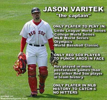 Jason Varitek’s Records: 4 No-No’s, Played in MLB, College & Little League World Series